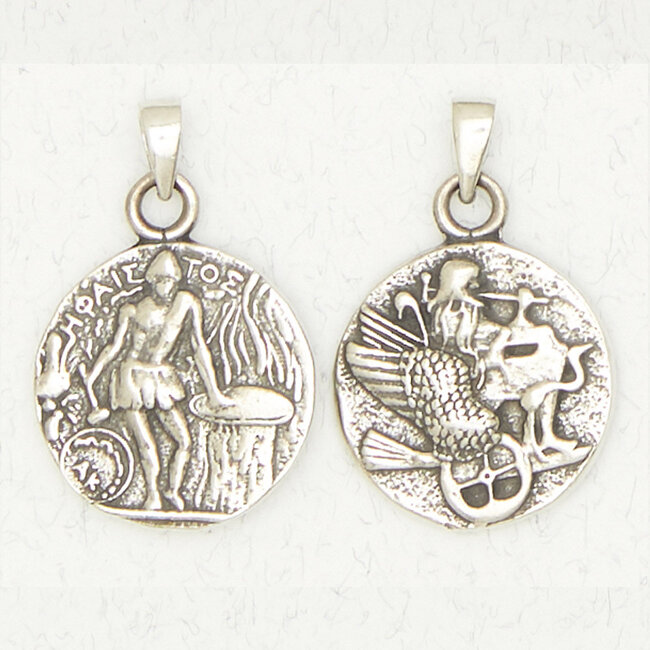 Hephaestus Pendant in Lead-Free Pewter