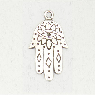 Hamsa Pendant in Lead-Free Pewter