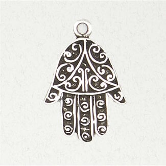 Hamsa Pendant in Lead-Free Pewter