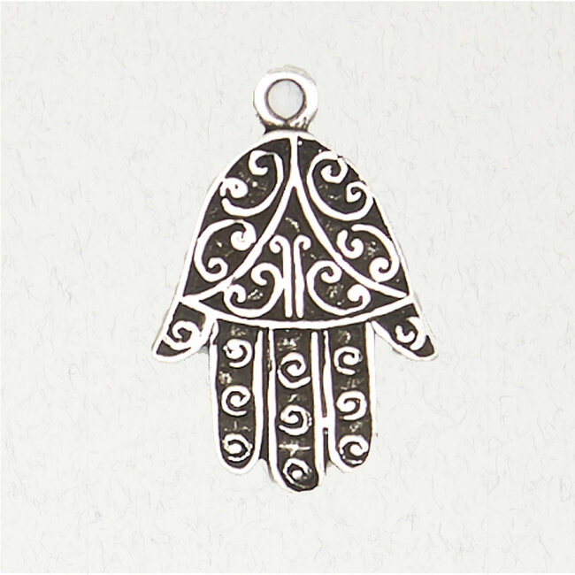 Hamsa Pendant in Lead-Free Pewter