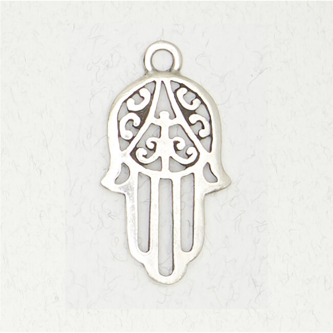 Hamsa Pendant in Lead-Free Pewter