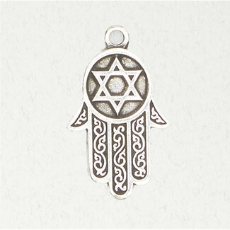 Hamsa Pendant in Lead-Free Pewter