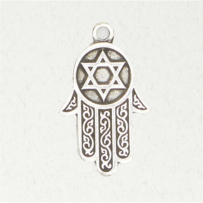 Hamsa Pendant in Lead-Free Pewter