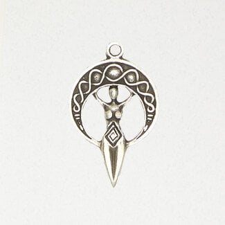 Moon Goddess Pendant in Lead-Free Pewter