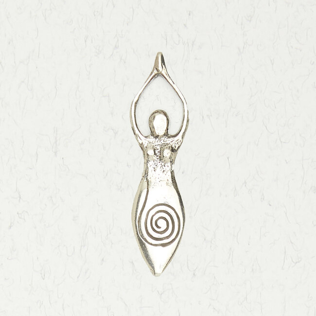 Spiral Goddess Pendant in Lead-Free Pewter