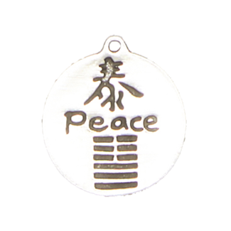 Peace - I-Ching Hexagram Pendant in Lead-Free Pewter