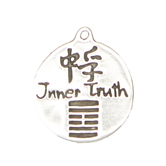 Inner Truth - I-Ching Hexagram Pendant in Lead-Free Pewter