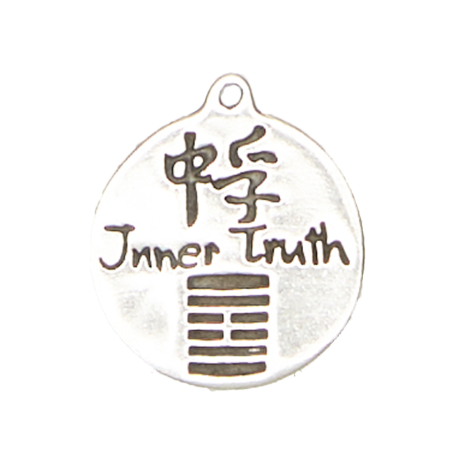 Inner Truth - I-Ching Hexagram Pendant in Lead-Free Pewter