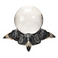 Crystal Ball with Raven Skull Holder