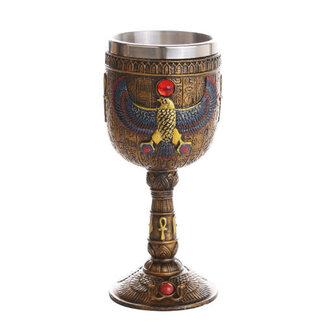 Egyptian Horus Goblet - 6 3/4 Inches Tall