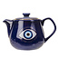 Evil Eye Teapot in Blue - 4 1/3 Inches Tall