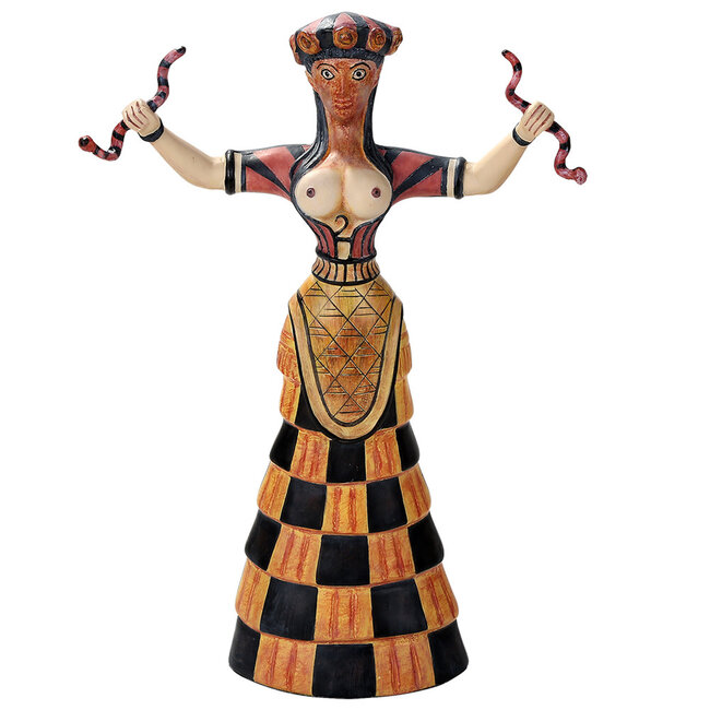 Minoan Snake Goddess - 10 3/4 Inches Tall