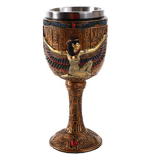 Egyptian Isis Goblet - 6 3/4 Inches Tall