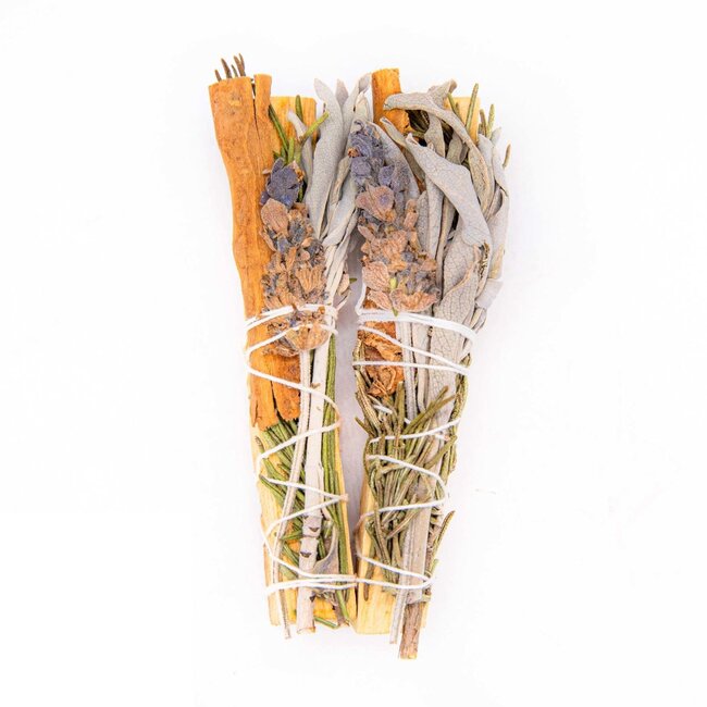 Smoke Spells Smudge Wand: Palo Santo with White Sage and Herbs