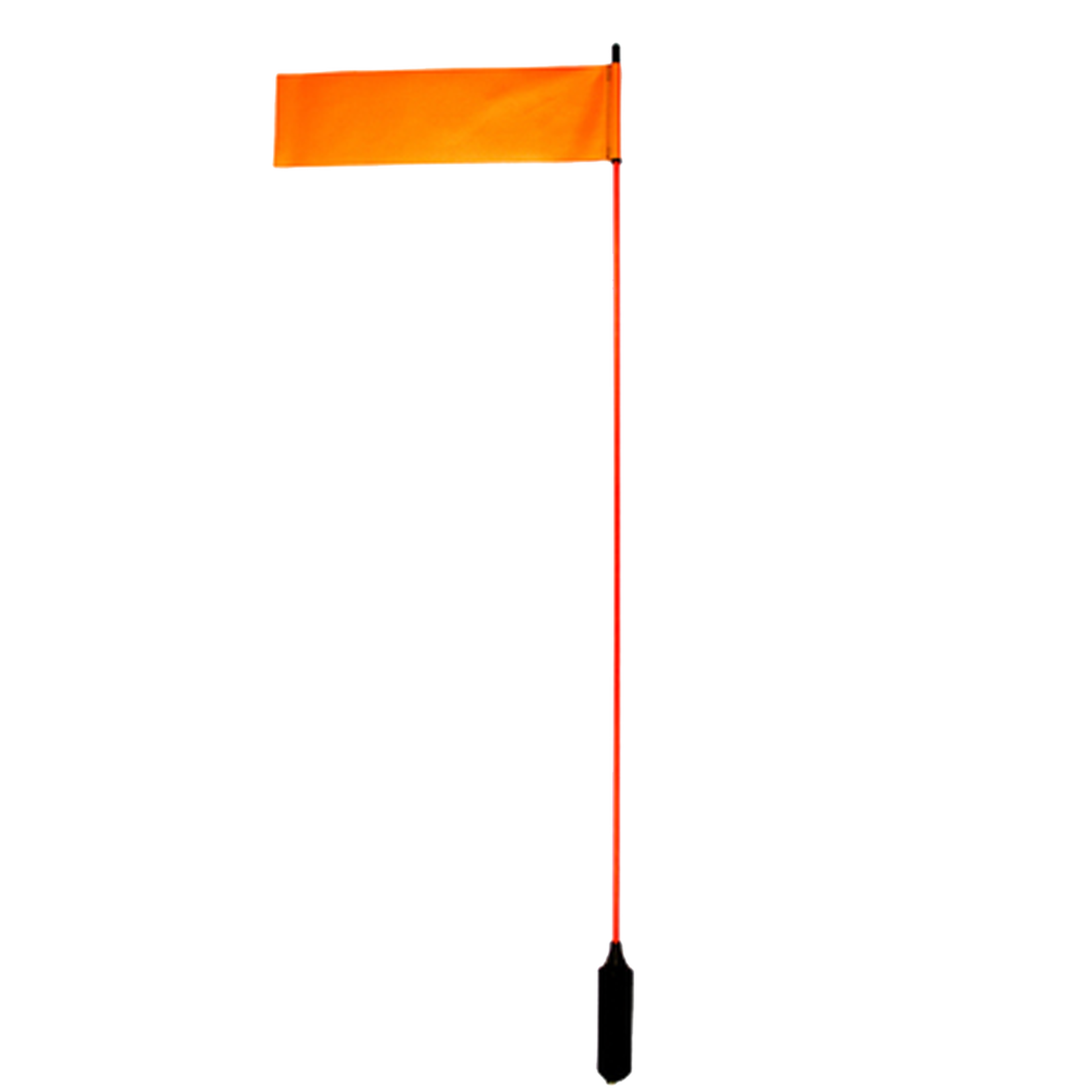 Yakattack VISIFlag, 52" tall mast with flag, Mighty Mount / GearTrac ready