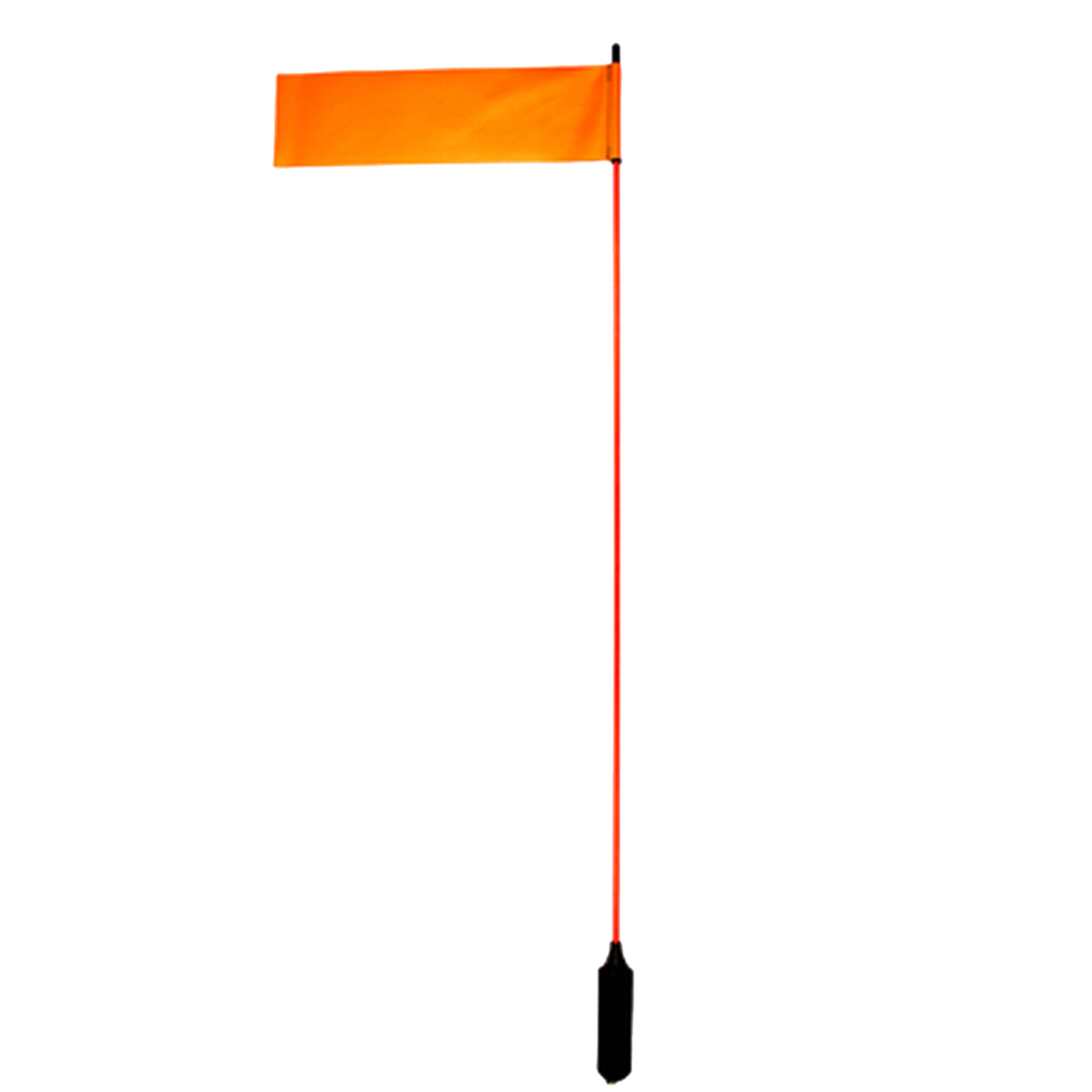 Yakattack VISIFlag, 52" tall mast with flag, Mighty Mount / GearTrac ready