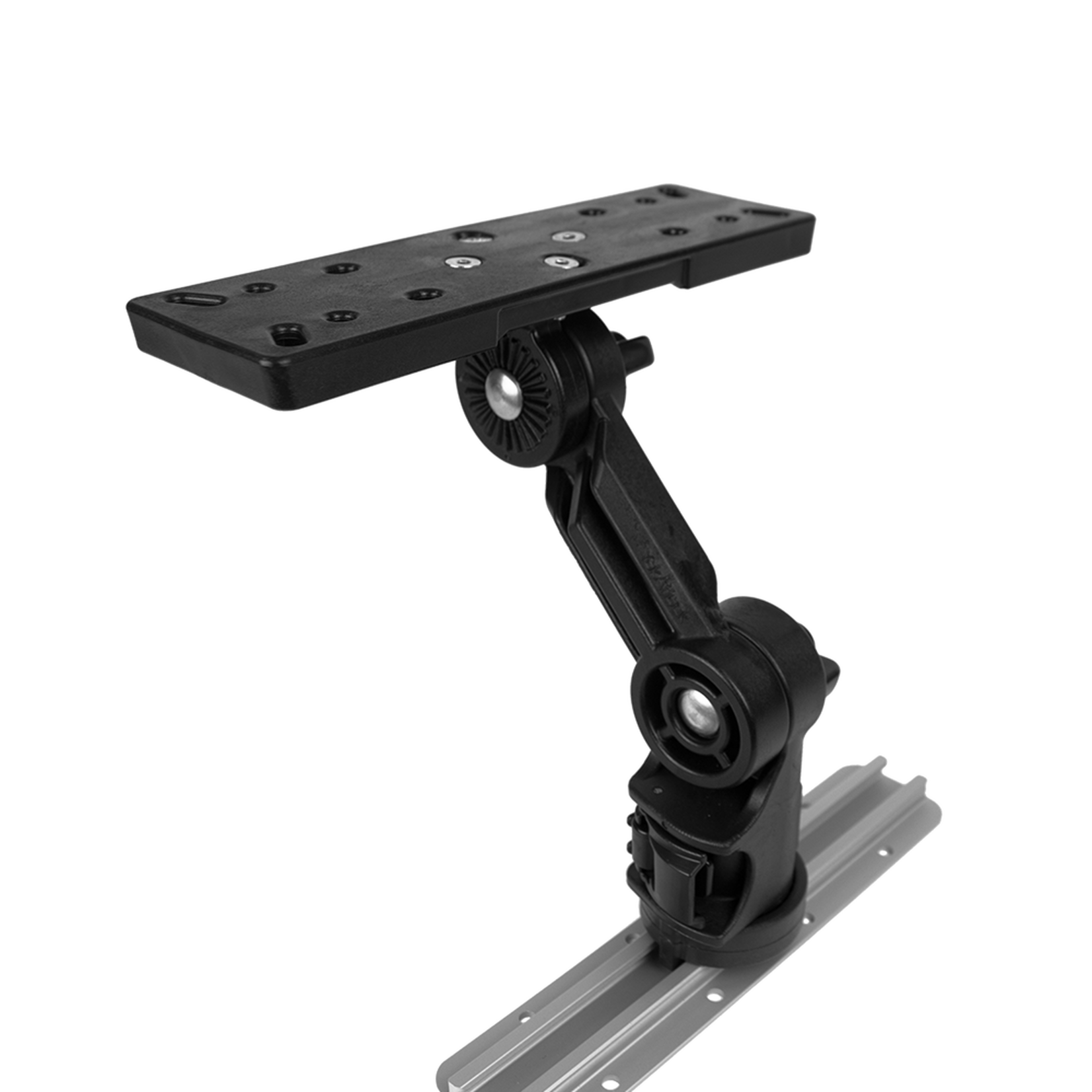 Yakattack Fish Finder Mount W/LockNLoad Mounting System, Large Rectangular Base, 4” ext