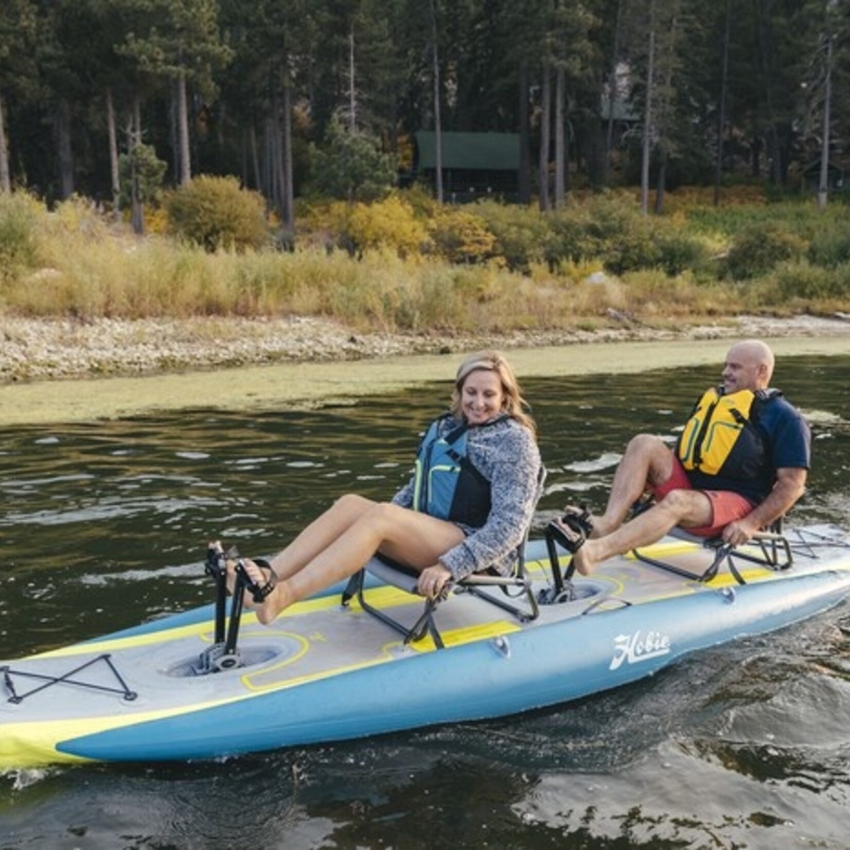 Hobie Kayaks Hobie Mirage iTrek 14 Duo Inflatable Tandem Pedal Kayak