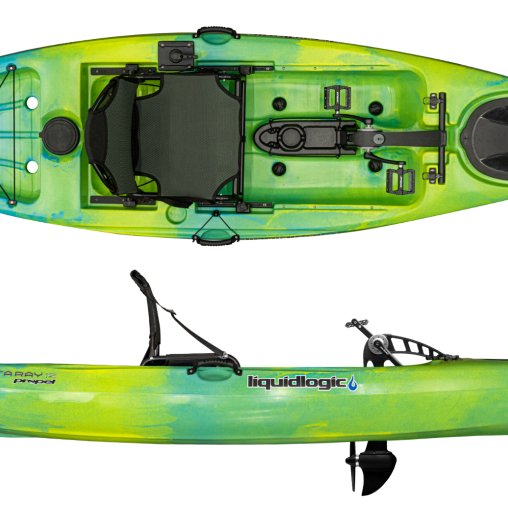 Liquid Logic Liquidlogic Manta Ray Propel 12 | American-Made Pedal Kayak