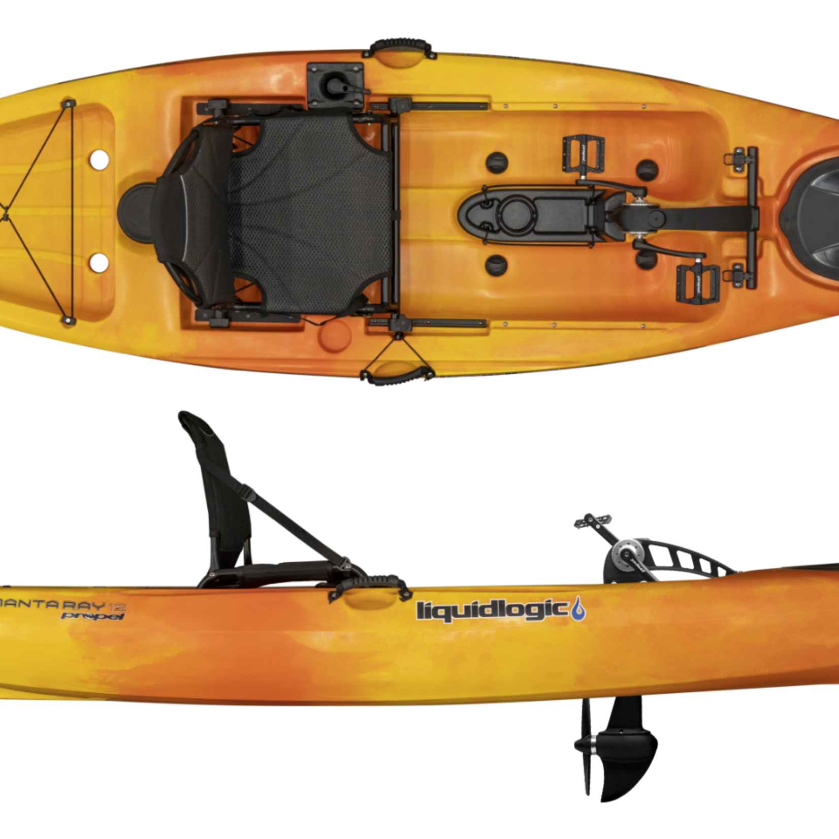 Liquid Logic Liquidlogic Manta Ray Propel 12 | American-Made Pedal Kayak