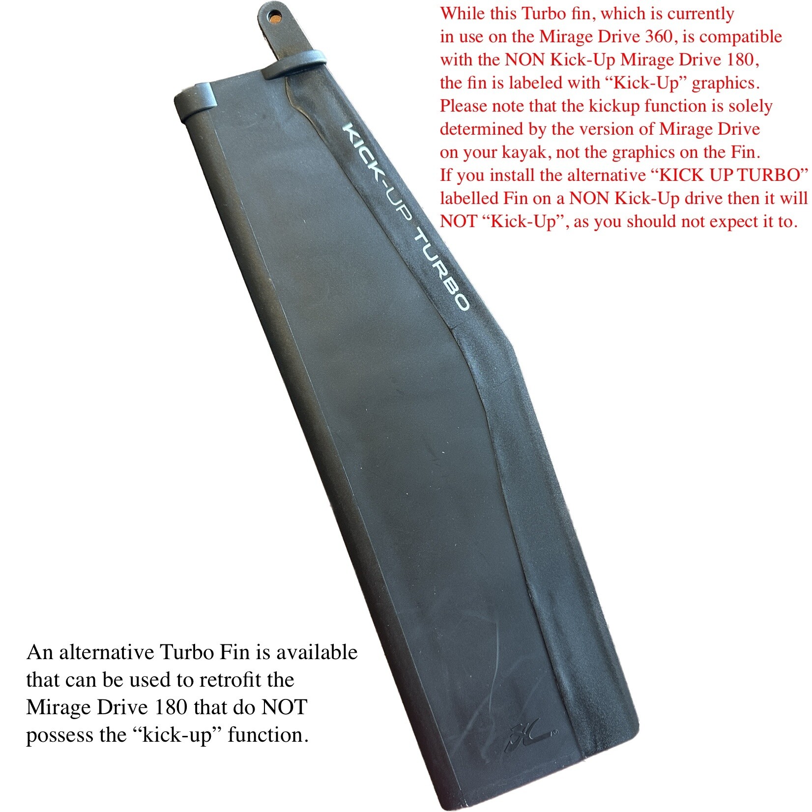 Hobie Fin Md180 Turbo (non Kick-Up) **Shipping alternative fin for the foreseeable future