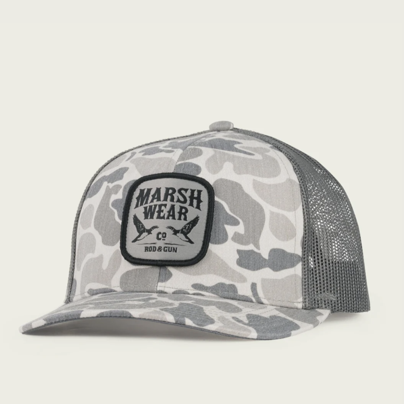 Marsh Wear Daffy Trucker Hat - Stone Mallard Camo