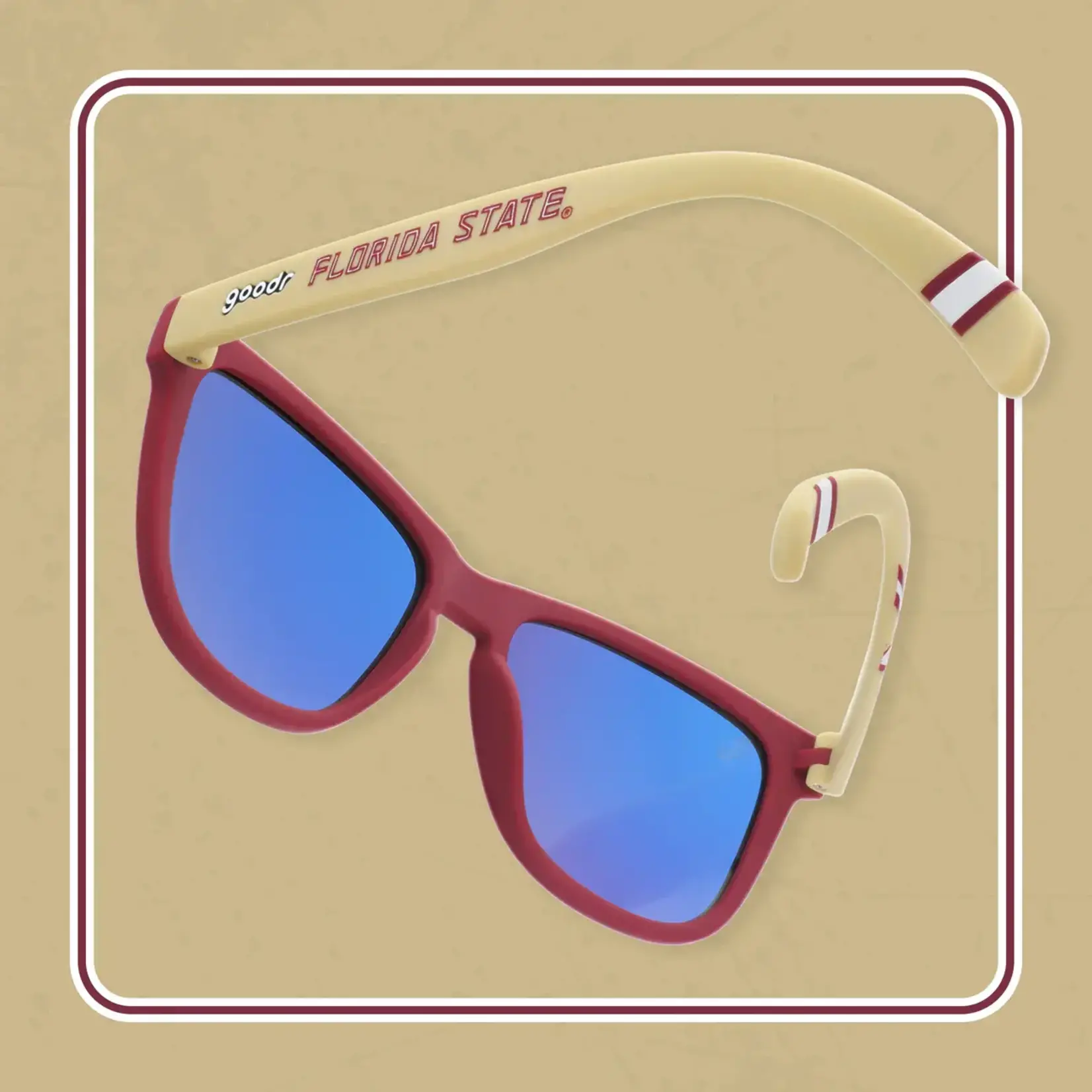 goodr Goodr Sunglasses – Fear the Spear (FSU Garnet & Gold)