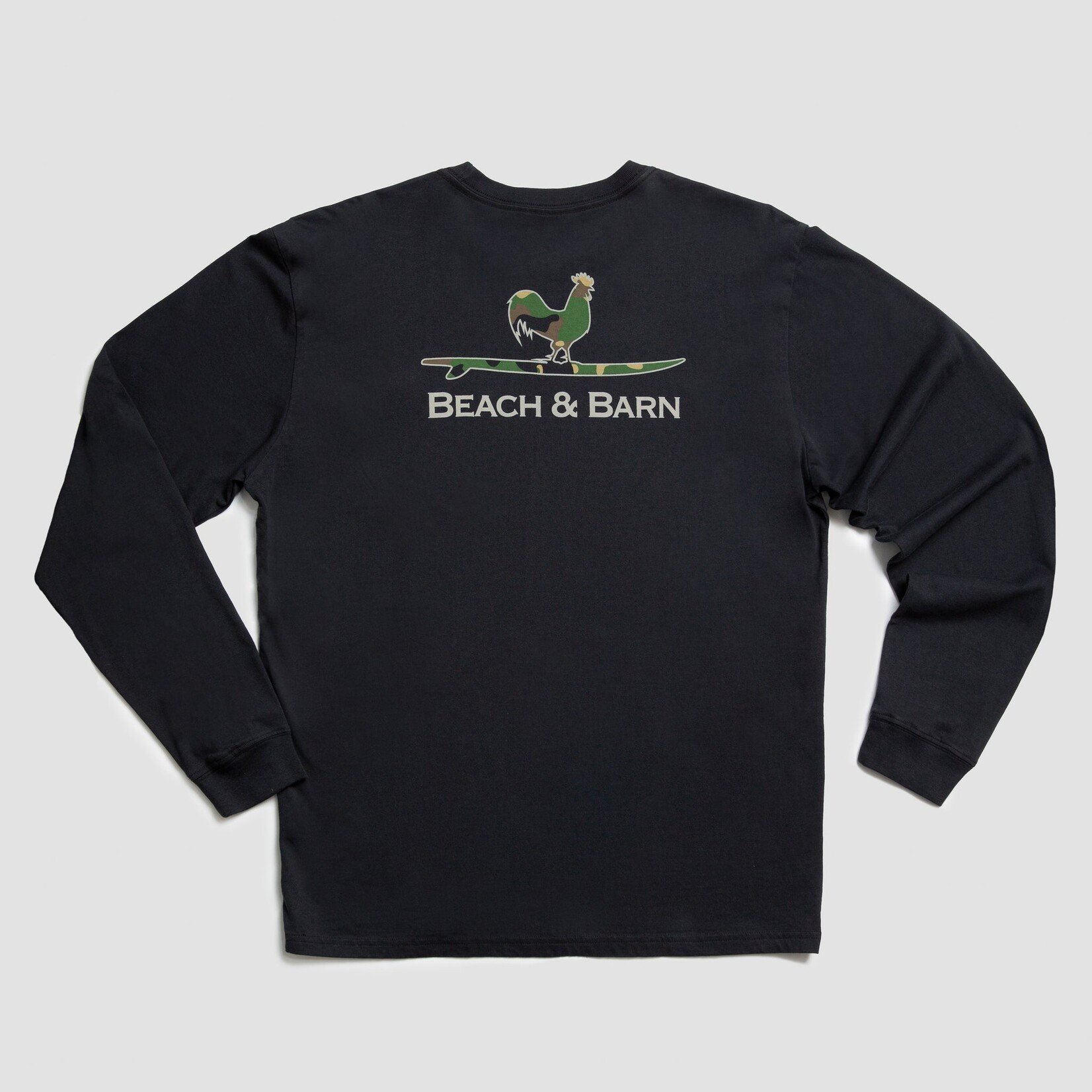 Beach and Barn  Beach and Barn Surfing Rooster Tee Long Sleeve Camo