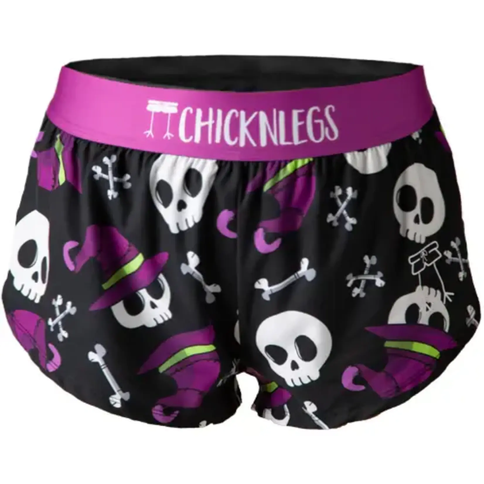 ChickenLegs ChicknLegs Women's Skulls 1.5" Split Shorts
