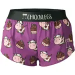 ChickenLegs ChicknLegs Women's Choccy Cows 1.5" Split Shorts