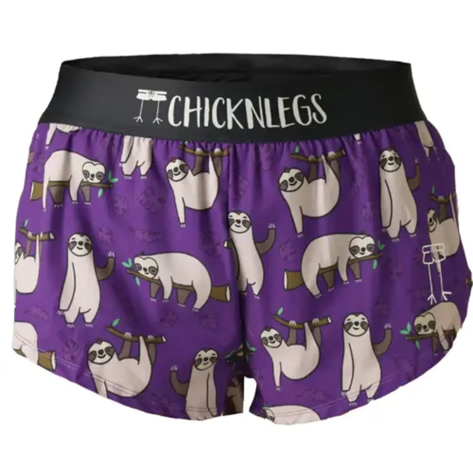 ChickenLegs ChicknLegs Women's Sloths 1.5" Split Shorts