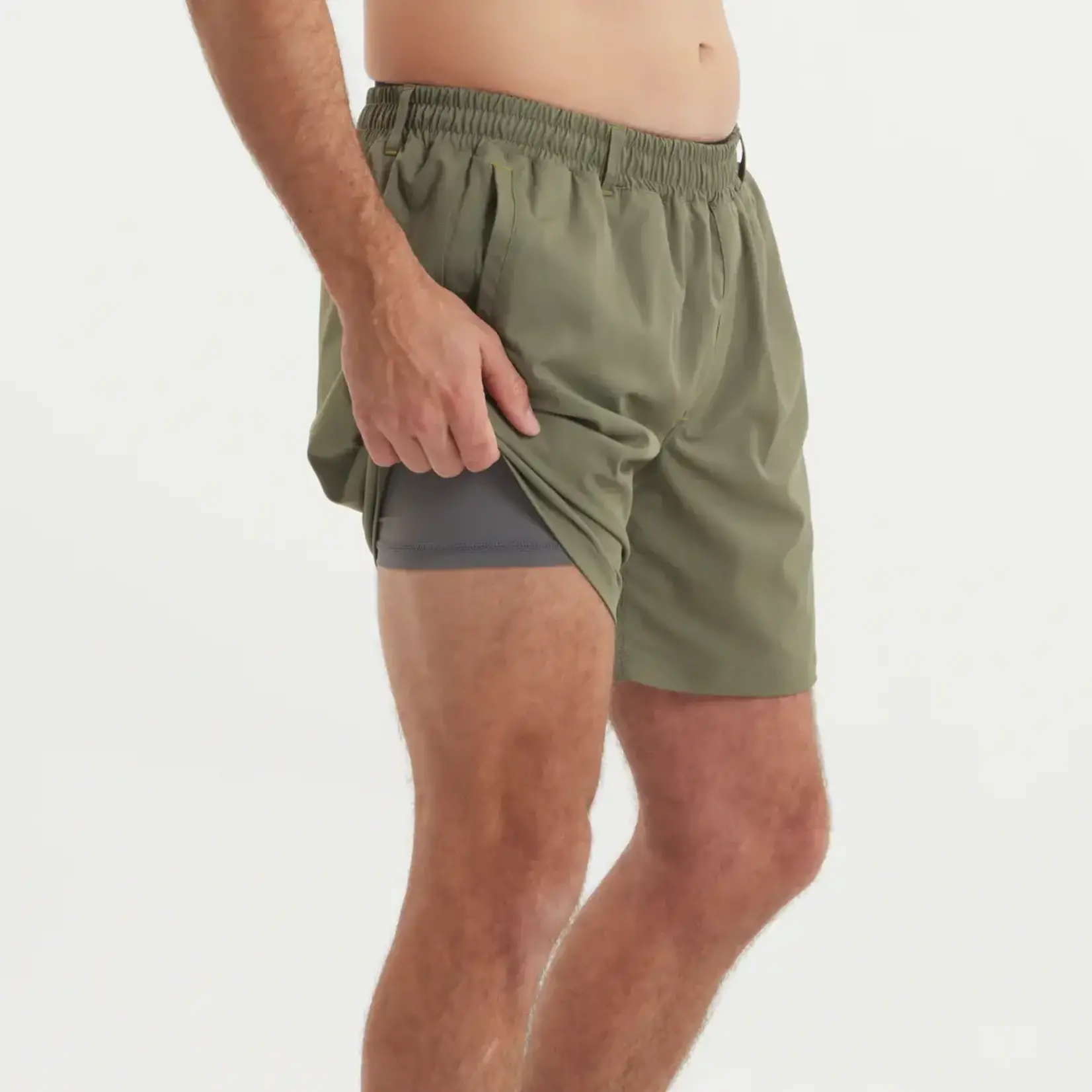 Southern Marsh Southern Marsh Billfish Lined 6.5in Performance Short - Dark Olive