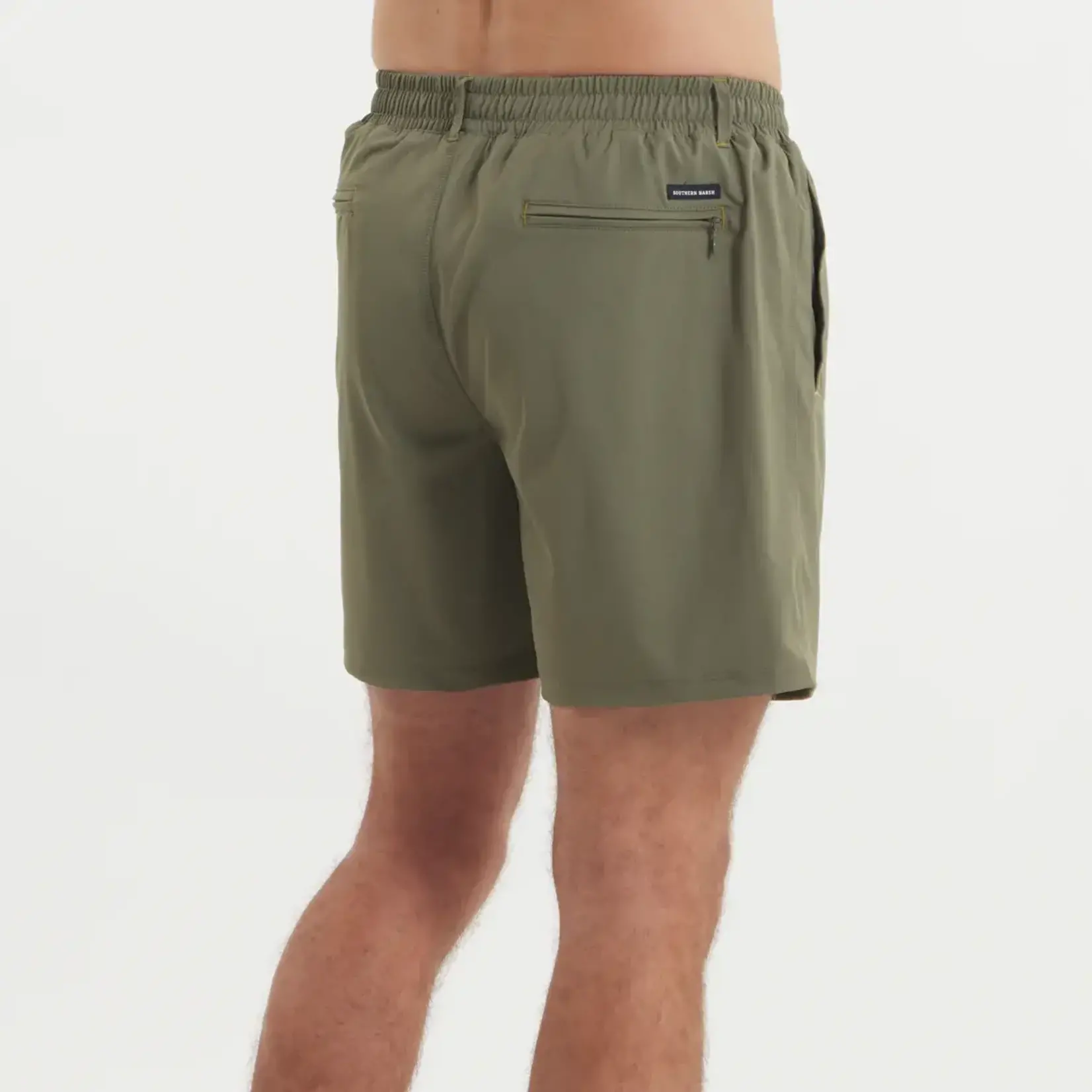 Southern Marsh Southern Marsh Billfish Lined 6.5in Performance Short - Dark Olive