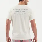 Southern Marsh Southern Marsh Trademark SM Tee - Silver