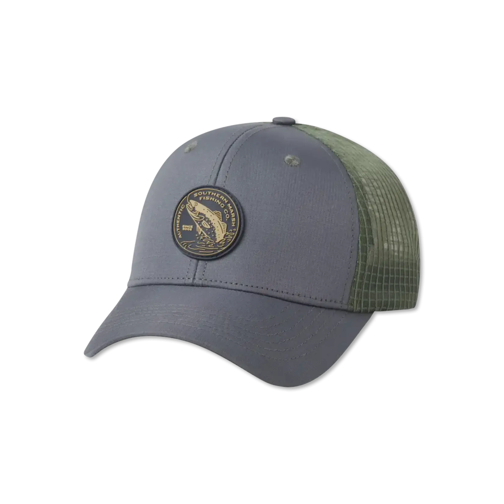 Southern Marsh Southern Marsh Performance Trucker Hat - SM Fishing Co Slate