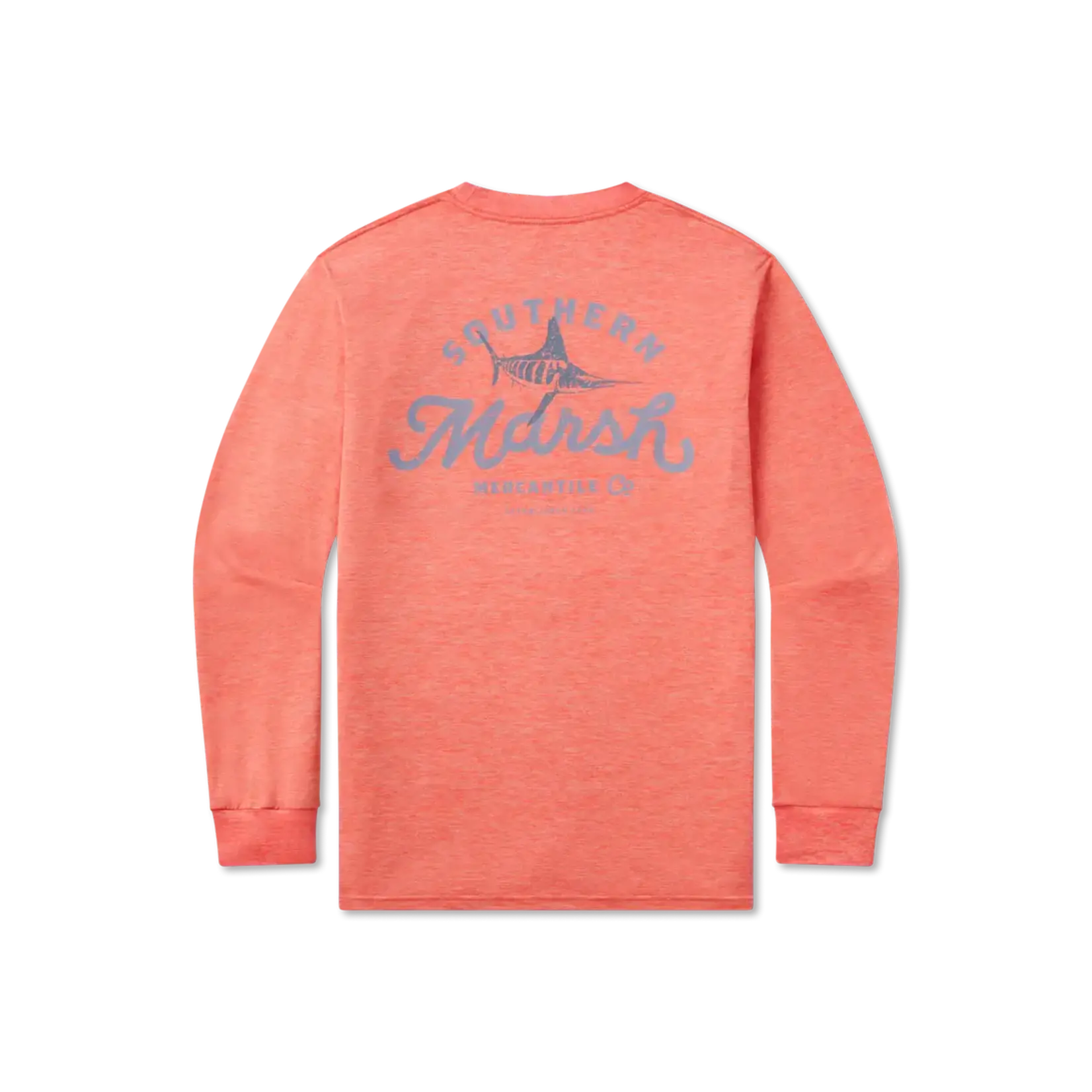 Southern Marsh Southern Marsh FIELDTEC Heathered Tee - Marlin Merc. Co. - Long Sleeve - Coral