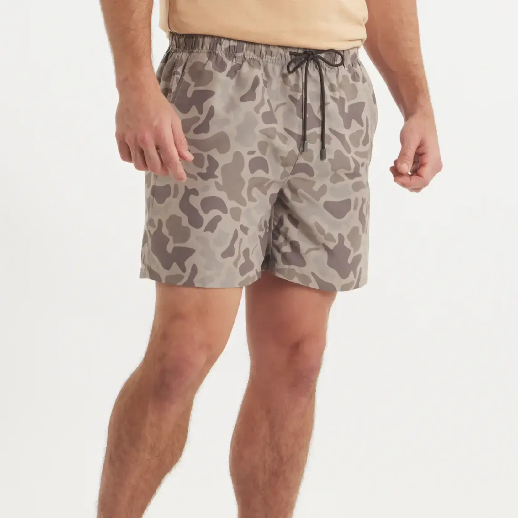 Southern Marsh Southern Marsh La Costa Lined Swim Trunk - Camo - Dark Brown