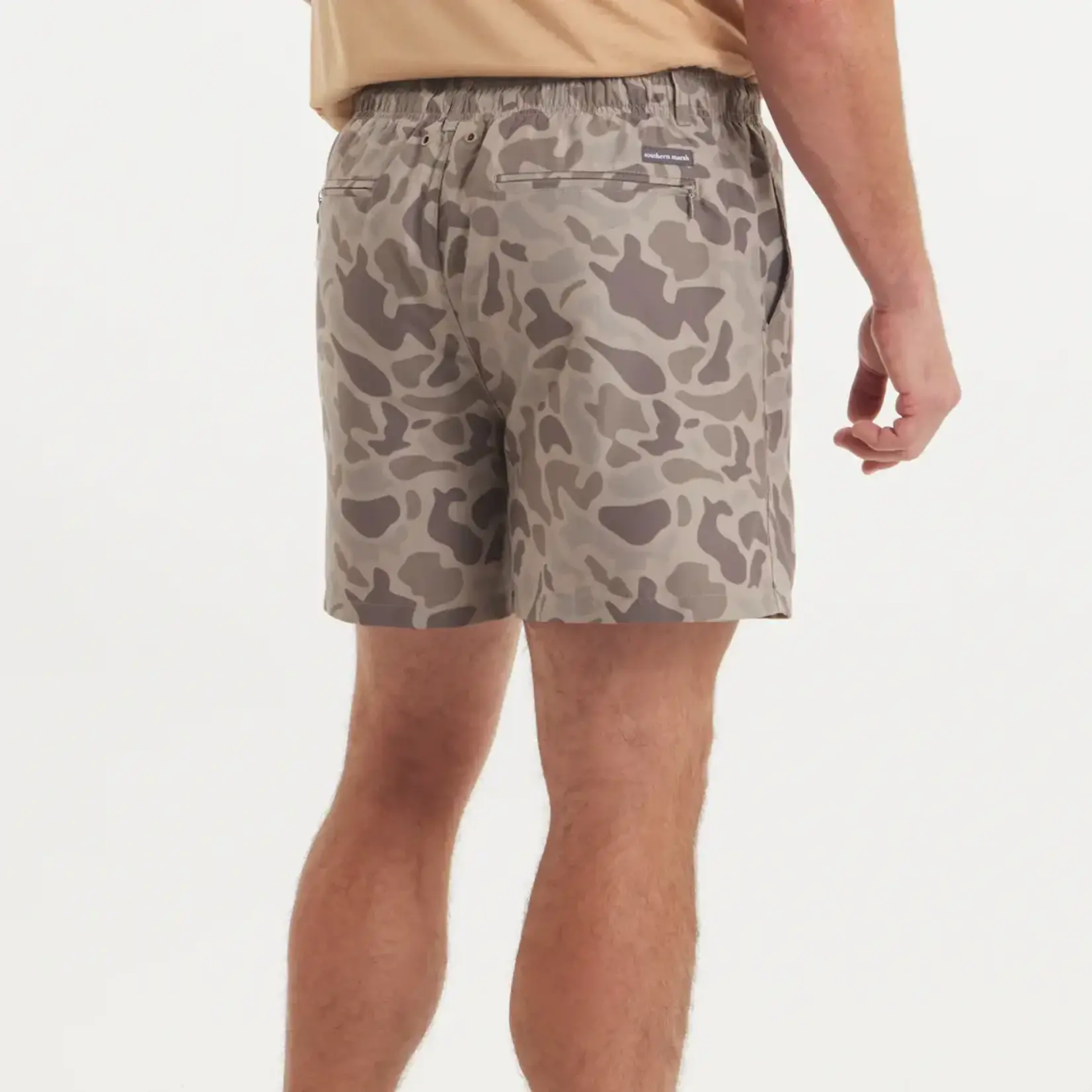 Southern Marsh Southern Marsh La Costa Lined Swim Trunk - Camo - Dark Brown