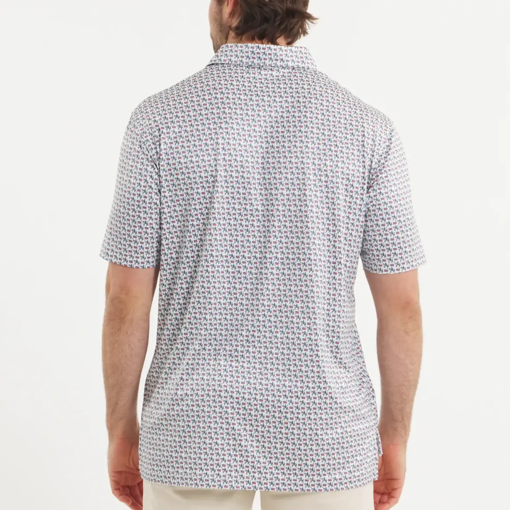 Southern Marsh Southern Marsh Flyline Performance Polo - The American West - White