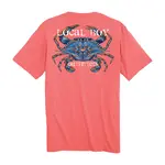 Local Boy Outfitters Local Boy Youth Painted Blue Crab SS Tee - Coral