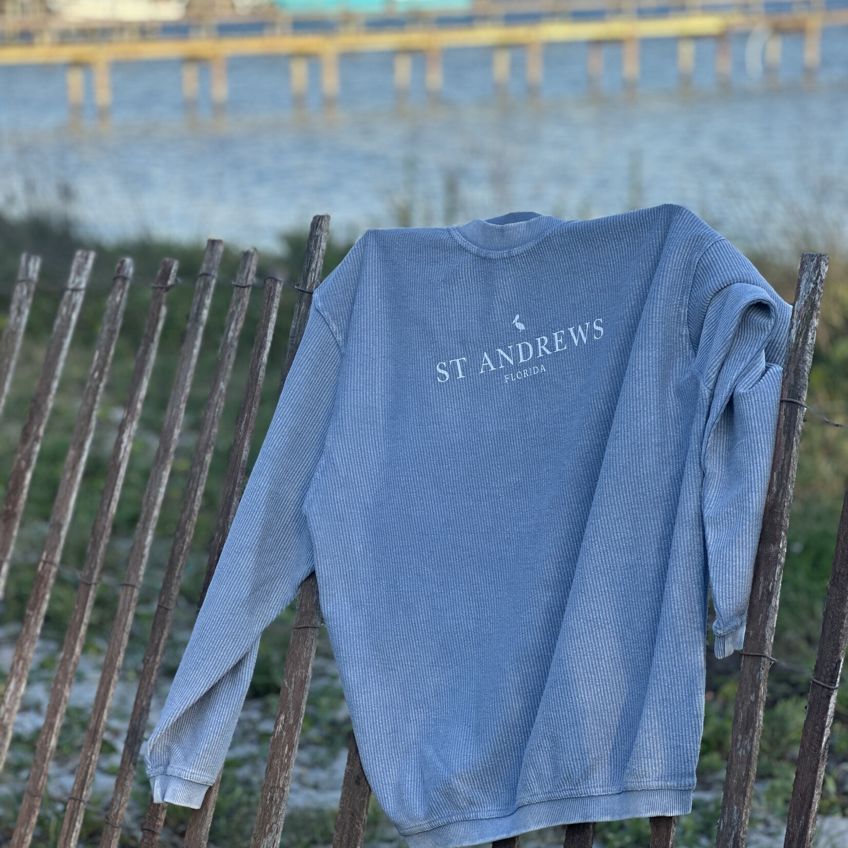 Sunjammers St Andrews Corded Crew Sweatshirt