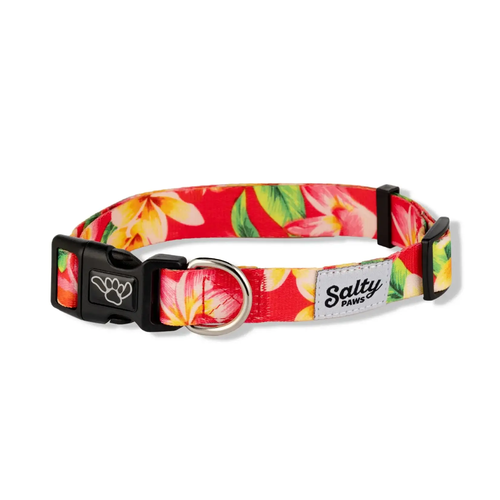 Salty Paws Salty Paws Tropical Dog Collar Pink Floral Print Dog Collar