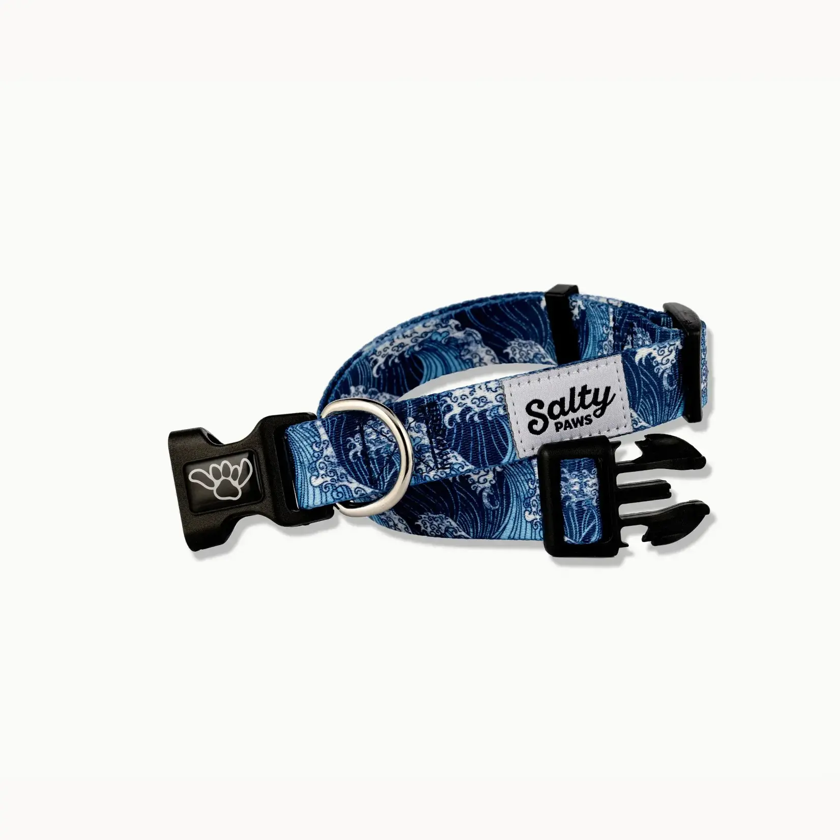 Salty Paws Salty Paws Blue Wave Dog Collar Made From Recycled Plastic Bottles