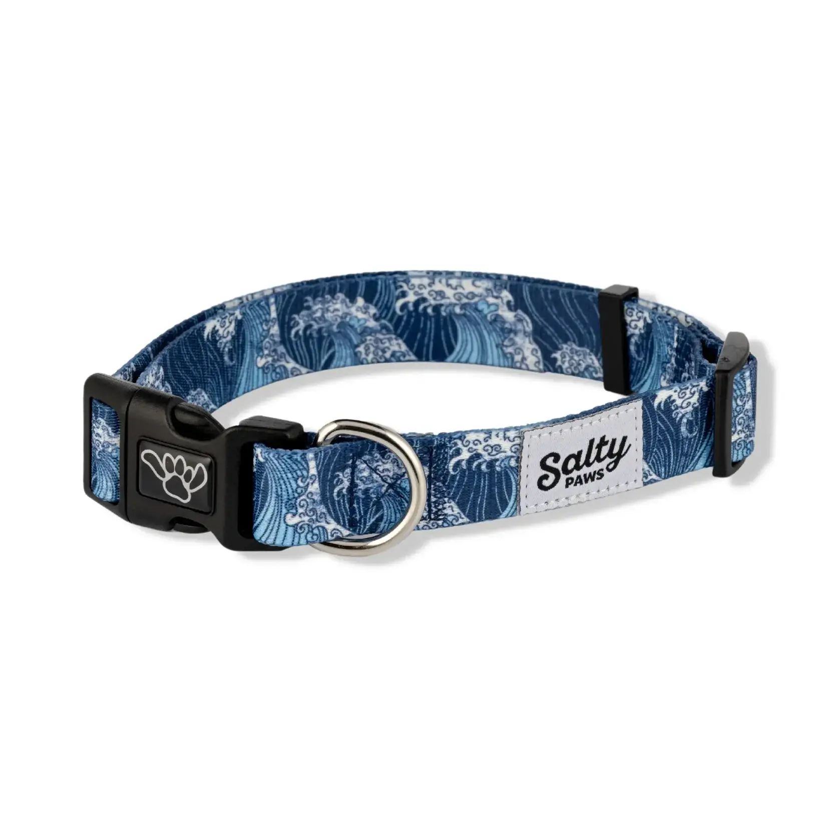 Salty Paws Salty Paws Blue Wave Dog Collar Made From Recycled Plastic Bottles