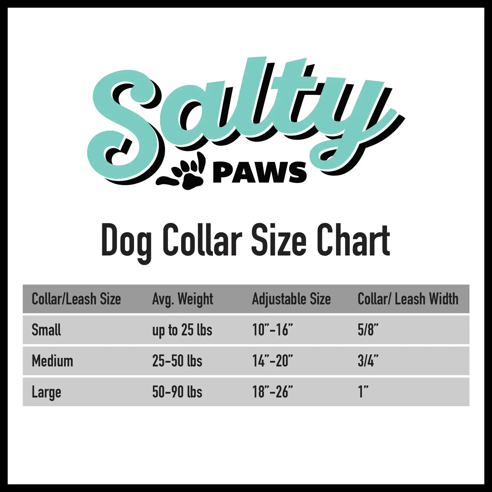 Salty Paws Salty Paws Blue Wave Dog Collar Made From Recycled Plastic Bottles