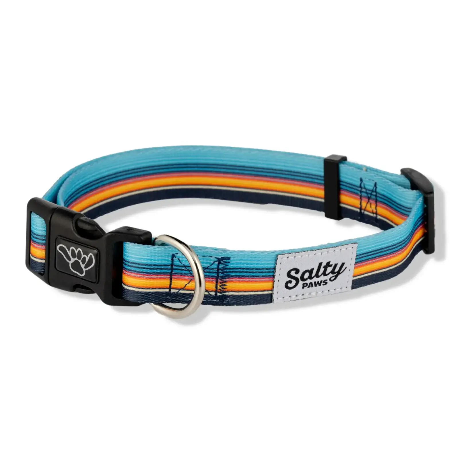 Salty Paws Salty Paws Surf Stripe Dog Collar Made From Recycled Plastic Bottles