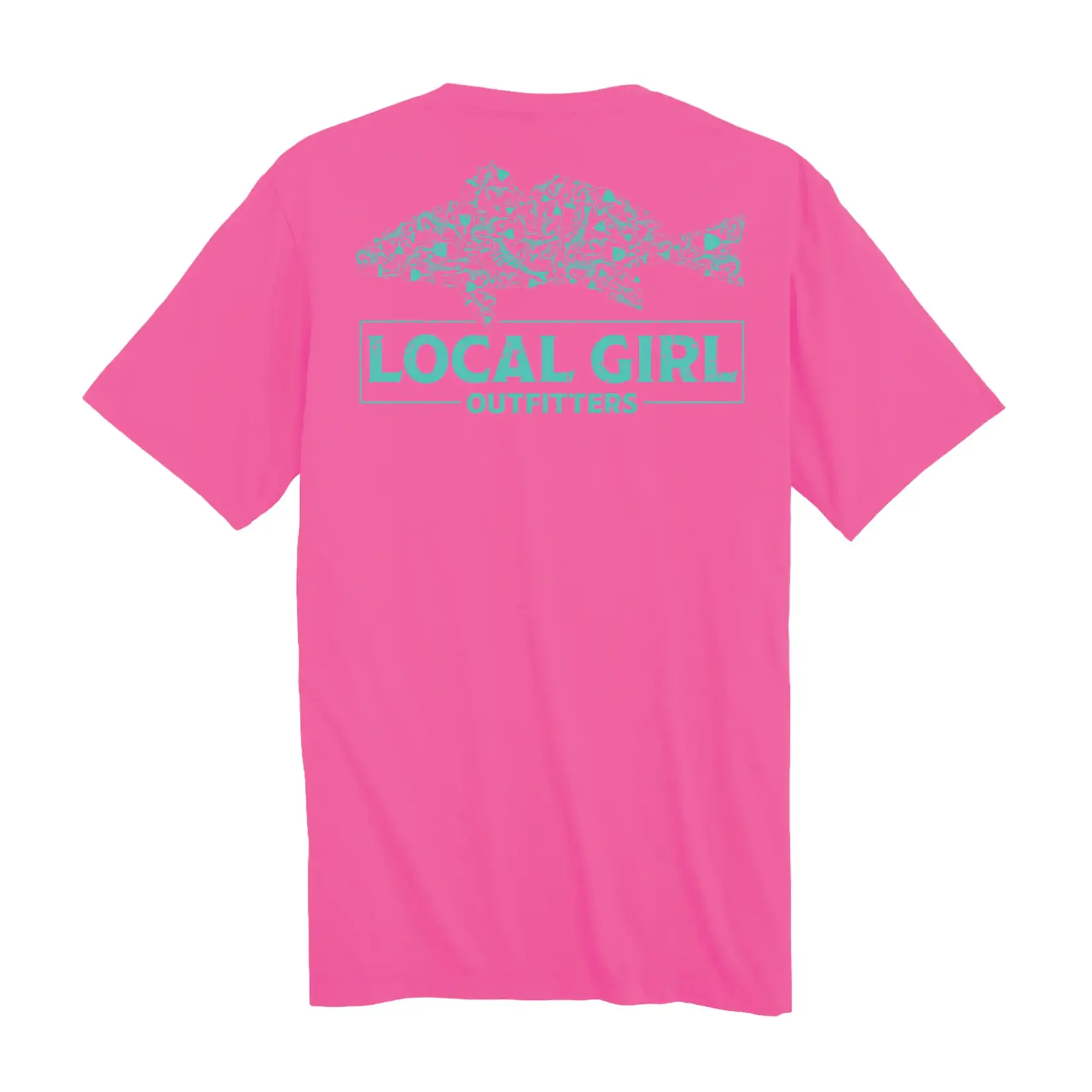 Local Boy Outfitters Local Girl Redfish Lures Tee – Hot Pink