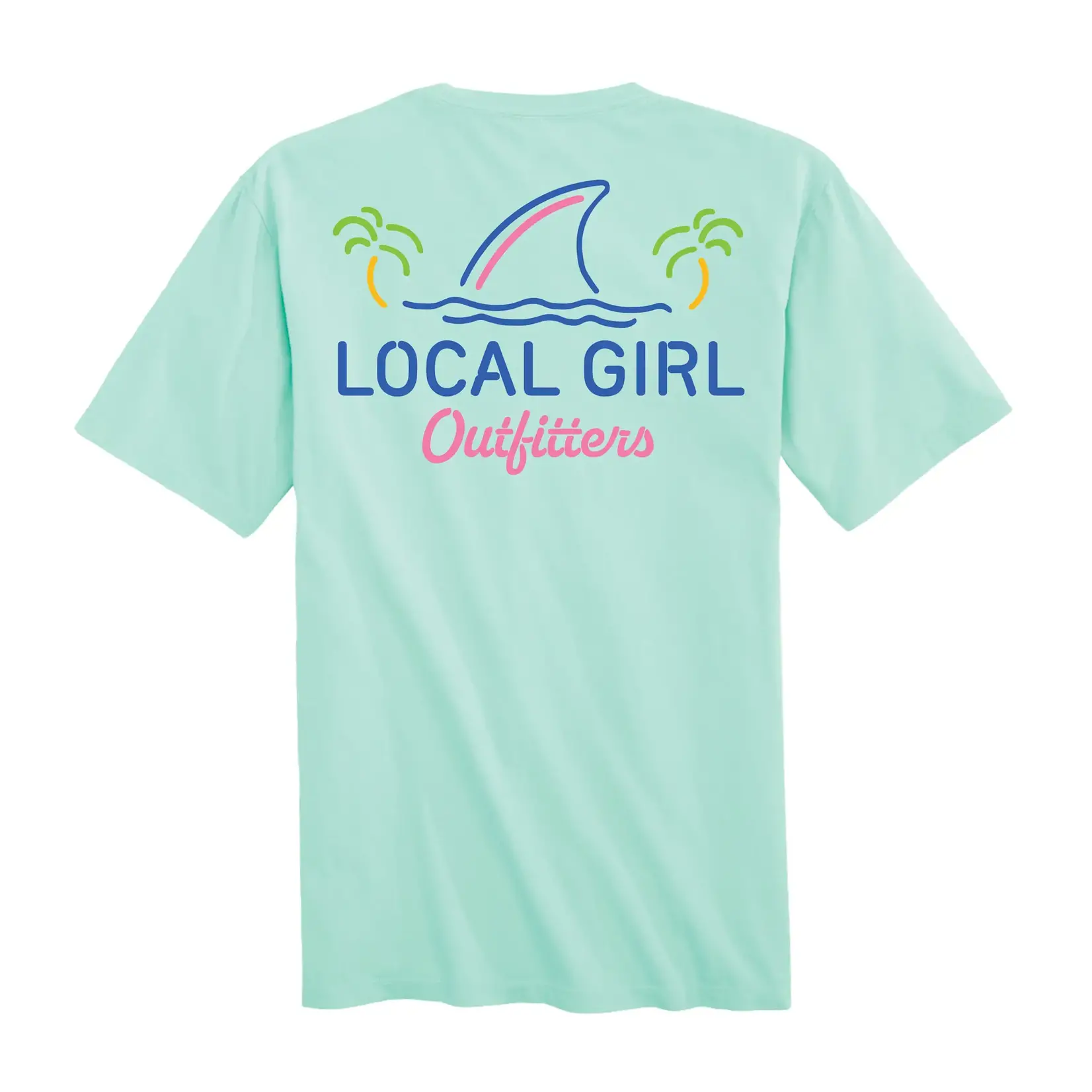 Local Boy Outfitters Local Girl Shark Fin Tee – Mint