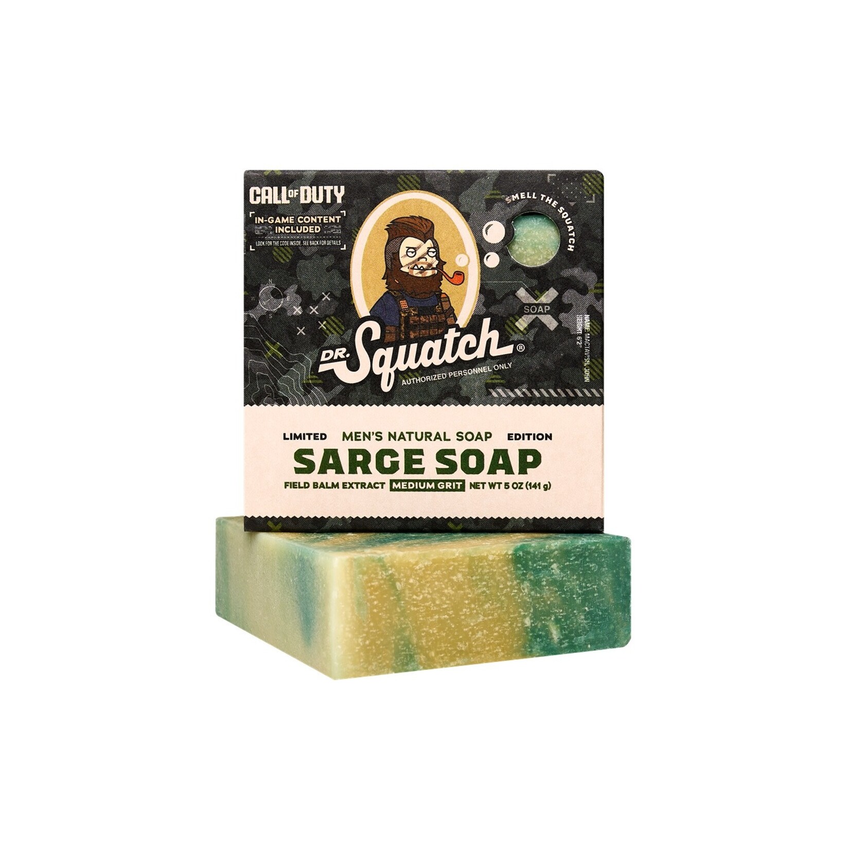 Dr. Squatch Dr. Squatch Sarge Soap Bar Soap (Call of Duty)