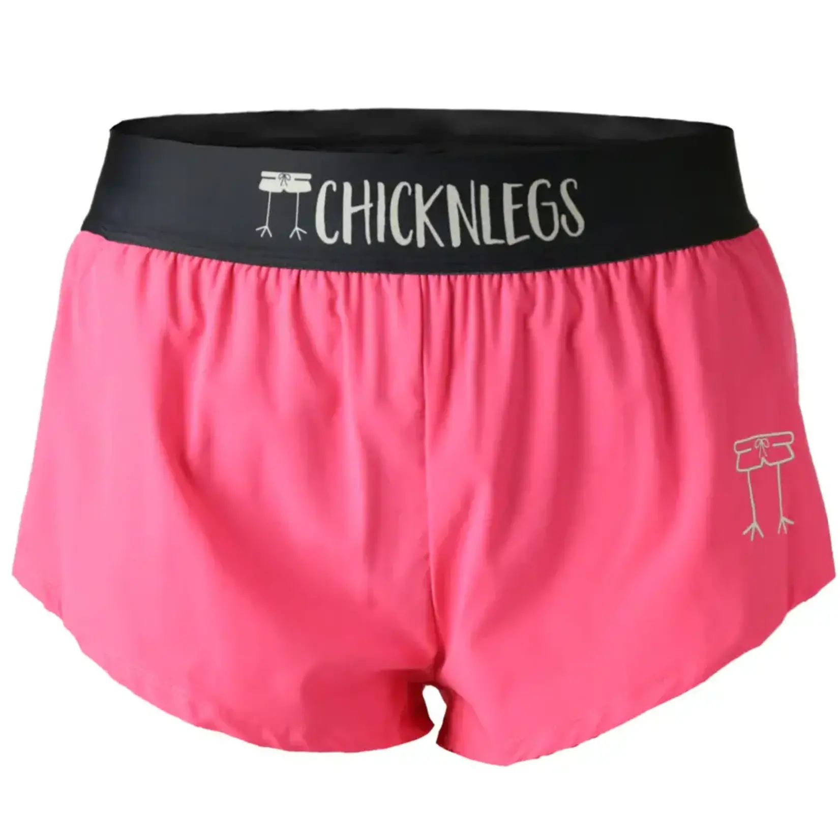 ChickenLegs ChicknLegs Women's Neon Pink 1.5" Split Shorts